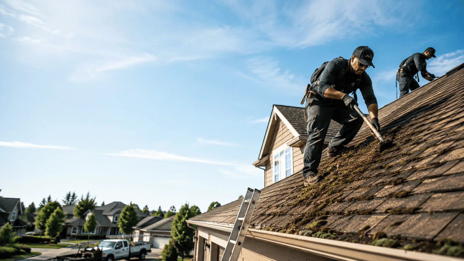 Roof Moss Removal in Mode, IL near me